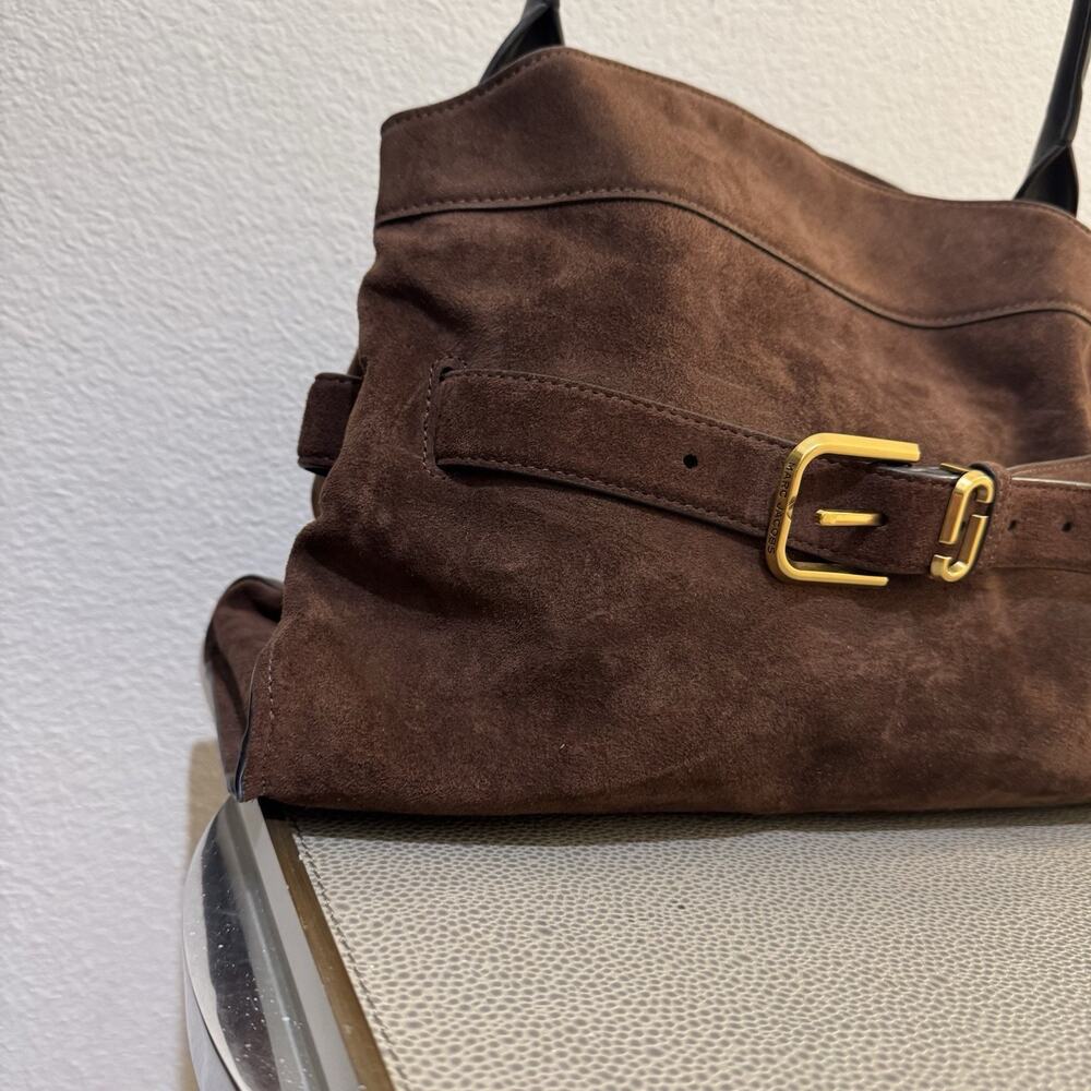 Marc Jacobs Satchel Shoulder bag ‘Dakota’ - Suede Dark Brown - Picture 2 of 16